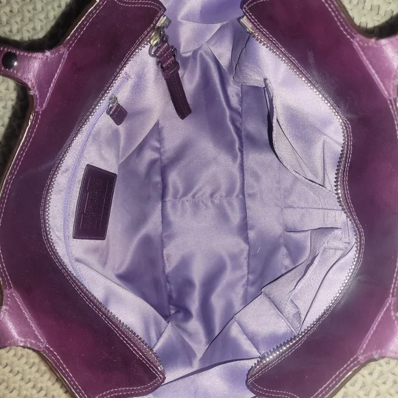 Coach Tribeca Patent Leather Tote Berry - Picture 6 of 13